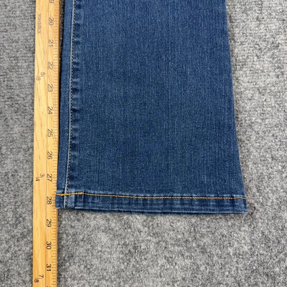 Levis Girls Size 16 Regular Rise Flare Jeans‎ Blue Stretch Denim Medium Wash